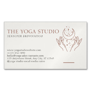 Cartão De Visitas Magnético Mestre de Reiki de Cura Energética das Estrelas de