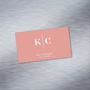 Cartão De Visitas Magnético Minimalista personalizado, simples e moderno