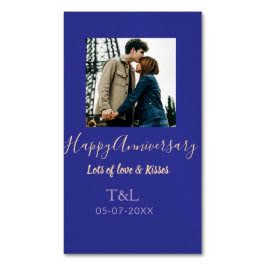 Cartão De Visitas Magnético Moderno Boho feliz aniversário adicione nome laran