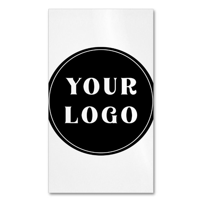 Cartão De Visitas Magnético Moderno, elegante, na moda e personalizável (Frente Vertical)