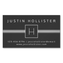 Monograma Profissional Moderno Clássico | Cinzas e