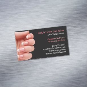 Cartão De Visitas Magnético Nail Salon Artist