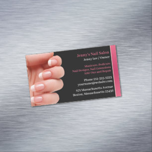 Cartão De Visitas Magnético Nail Salon Artist