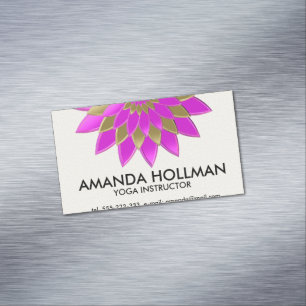 Cartão De Visitas Magnético Namaste