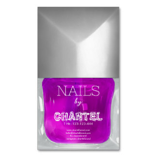Cartão De Visitas Magnético Néon Lilac Nylac Nylac, moderno na moda