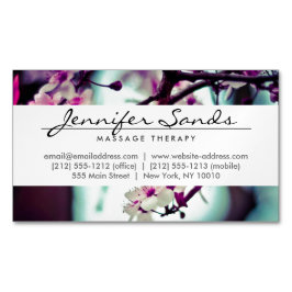 CARTÃO DE VISITAS MAGNÉTICO NOME ELEGANTE COM SANGUE DE CADEIA