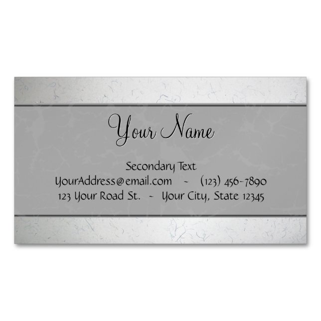 Cartão De Visitas Magnético Novos itens personalizáveis (Frente)