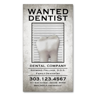 Cartão De Visitas Magnético O dentista quis o poster