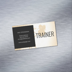 Cartão De Visitas Magnético O ginásio moderno inspirou-se