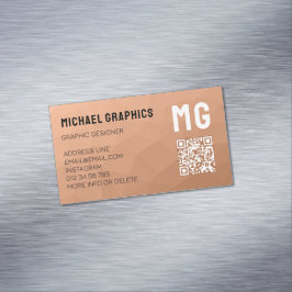 Cartão De Visitas Magnético Padrão geométrico de malha de cada gradiente, códi