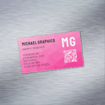 Padrão geométrico de malha gradiente rosa a quente