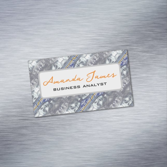 Cartão De Visitas Magnético Padrão monetário australiano (Posição Original)