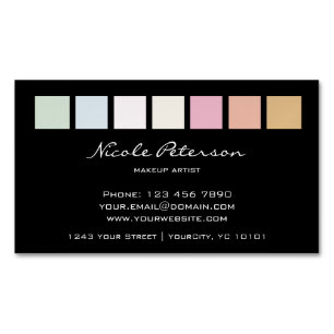 Cartão De Visitas Magnético pastel fino magnético da composição