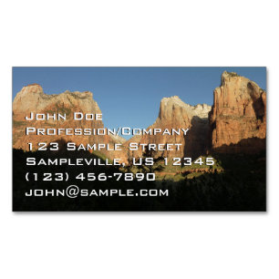 Cartão De Visitas Magnético Pátio dos Patriarcas I no Parque Nacional de Zion