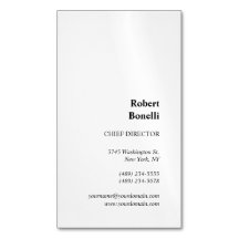 Personalizado Moderno Branco Simples Minimalista