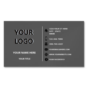 Cartão De Visitas Magnético Personalizado Seu Próprio Magnet Design