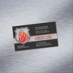 Cartão De Visitas Magnético Protecção contra incêndios do protetor da chama