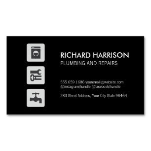 Cartão De Visitas Magnético Reparações de Handyman