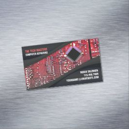 Cartão De Visitas Magnético Reparo do computador