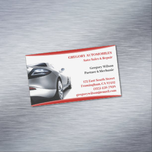 Cartão De Visitas Magnético Reparos Automotivos