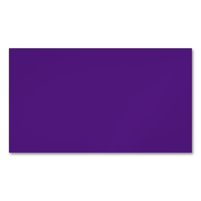Cartão De Visitas Magnético Roxo Real #52187E, Roxo Cinzento (Frente)