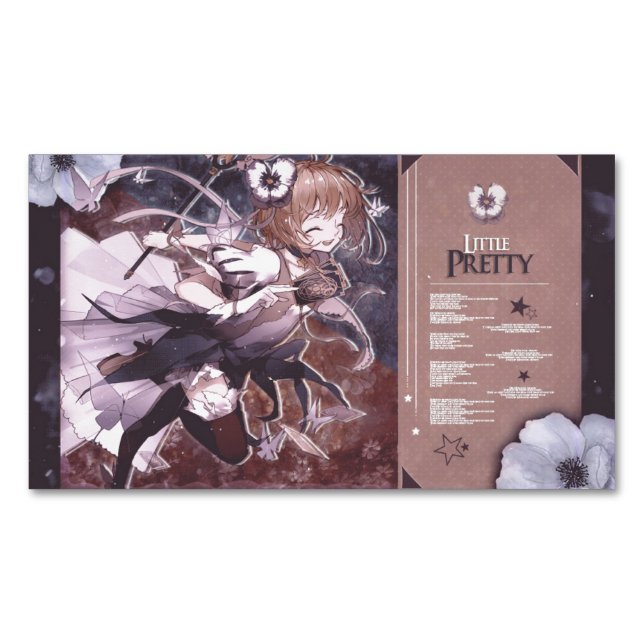 Cartão De Visitas Magnético sakura cardcaptor (Frente)