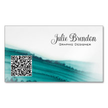 Script de Aquarela Teal Personalizado Moderno