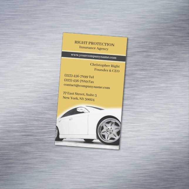 Cartão De Visitas Magnético Seguros (Posição Original)