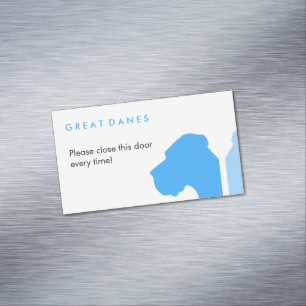Cartão De Visitas Magnético Série minimalista de ID Great Dane