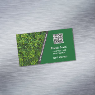 Cartão De Visitas Magnético Serviço de Árvores QR Personalizado
