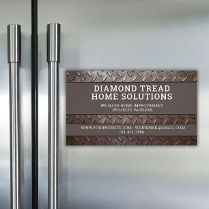 Cartão De Visitas Magnético Serviço de Reparação de Construção de Handyman Met