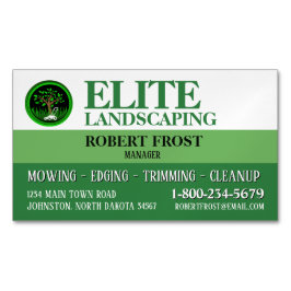 Cartão De Visitas Magnético Serviço Profissional de Paisagismo