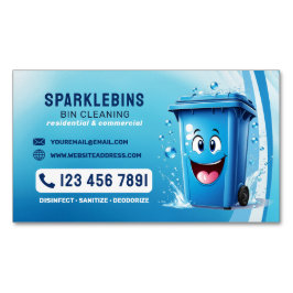 Cartão De Visitas Magnético Serviços profissionais de limpeza de Caixas