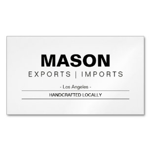 Cartão De Visitas Magnético Simples   Cream