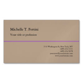 Cartão De Visitas Magnético Simples e Simples Moderno