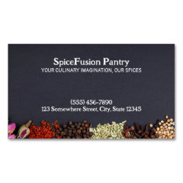 Cartão De Visitas Magnético Spices Chef