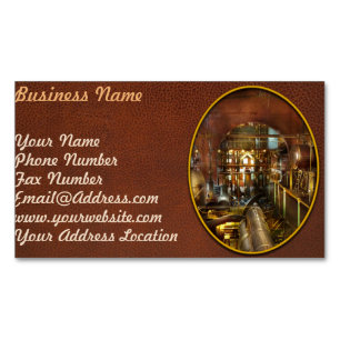 Cartão De Visitas Magnético Steampunk - Think Tanks