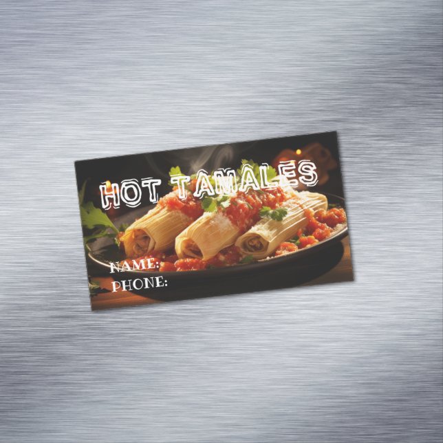 Cartão De Visitas Magnético Tamales (Posição Original)