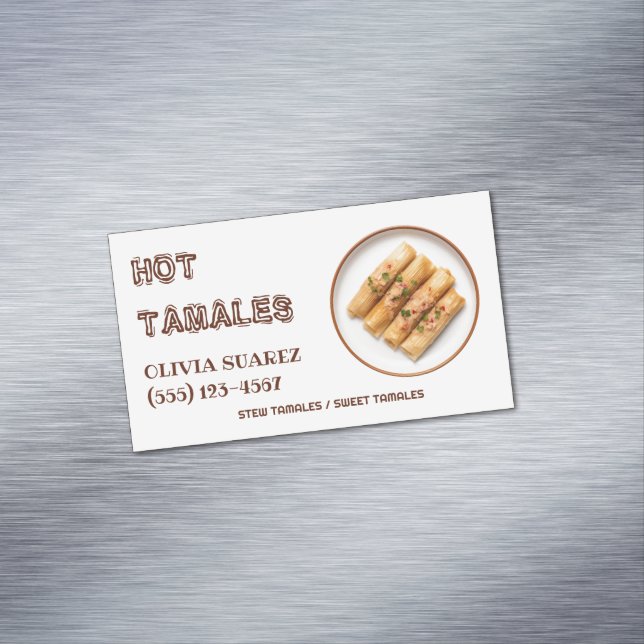 Cartão De Visitas Magnético Tamales (Posição Original)