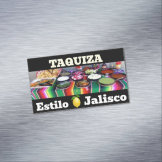 Cartão De Visitas Magnético taquiza estilo jalisco