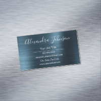 Teal Blue Foil Moderno e Elegante
