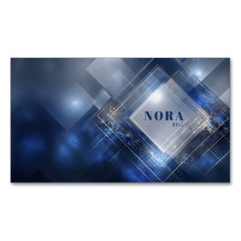 Cartão De Visitas Magnético Tecnologia Geométrica Moderna Futurística