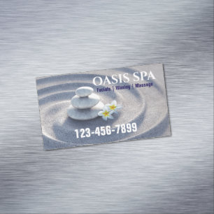 Cartão De Visitas Magnético Terapia Zen Massage Meditação Yoga Beauty SPA