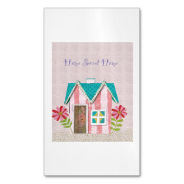 Cartão De Visitas Magnético The Signature Whimsy (Pink & Teal)