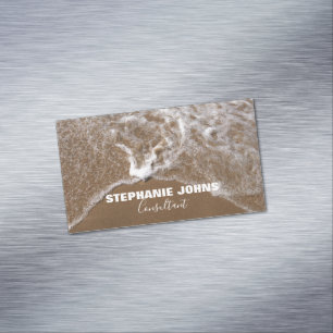 Cartão De Visitas Magnético Trendência do Consultor de Nomes Personalizados Tr