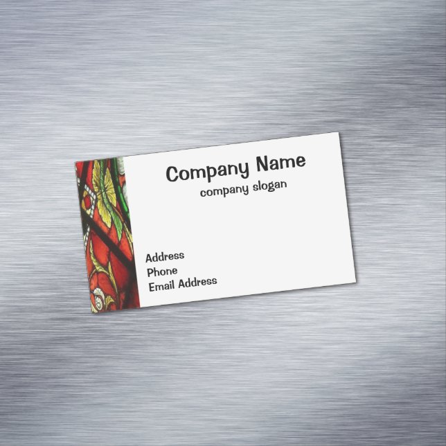 Cartão De Visitas Magnético Vidro Estreito (Posição Original)