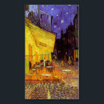Cartão De Visitas Magnético Vincent Van Gogh Cafe Terrace À Noite Em Belas Art<br><div class="desc">Vincent Van Gogh Cafe Terrace No Night Fine Art Vincent Willem van Gogh foi um pintor holandês do Posto Impressionista, cuja obra, notável pela sua beleza áspera, honestidade emocional e cor ousada, teve uma influência de grande alcance na arte do século 20. Sua produção inclui retratos, autorretratos, paisagens e ainda...</div>