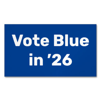 Cartão De Visitas Magnético Vote Blue em 2026