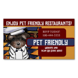 Cartão De Visitas Magnético Yorkie Poo 