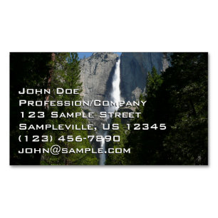 Cartão De Visitas Magnético Yosemite Falls II do Parque Nacional de Yosemite